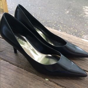 Black Matte Leather Pumps 2.5”